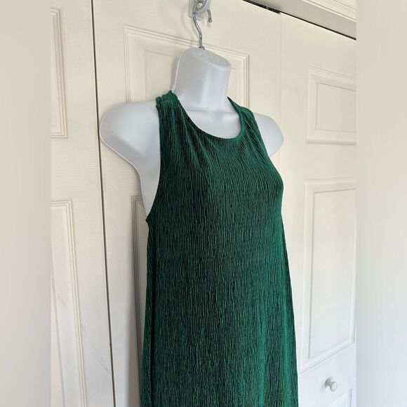 Anthropologie Green Maeve Adrienne Twist-Back Textured Velvet Midi Dress XS - Picture 10 of 16